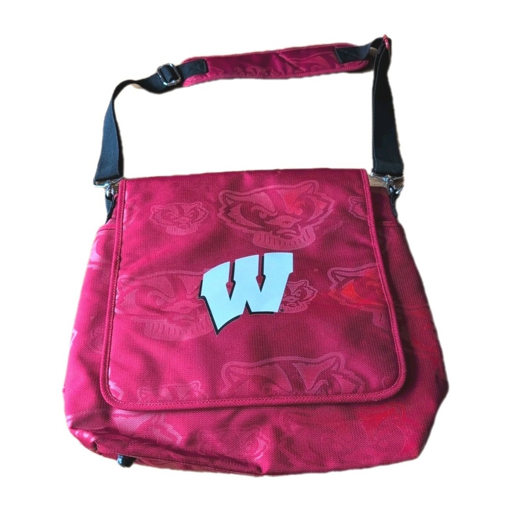 Wisconsin Badgers Commuter Shoulder Backpack Bag Cold lunch compartment GUC